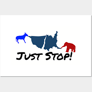 Just Stop! Posters and Art